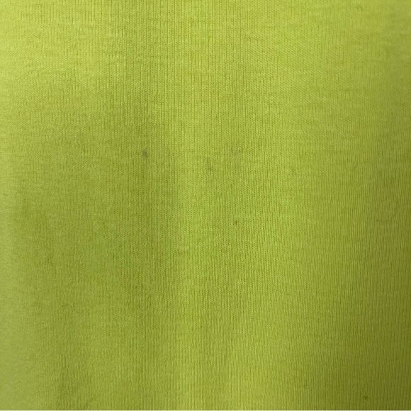 Boutique Three Dots Lime Green 3/4 Sleeve Henley Top S - Picture 4 of 4